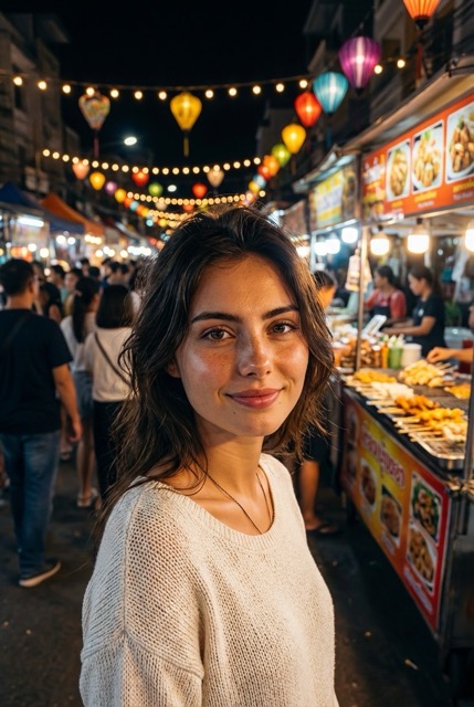 Призматический ночной портрет